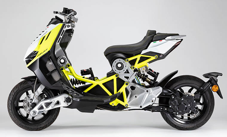 Italjet Dragster E01, vista lateral izquierda