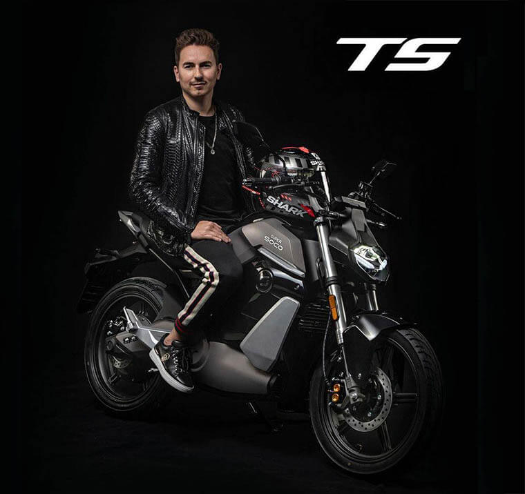 Jorge Lorenzo con Super Soco TS Hunter