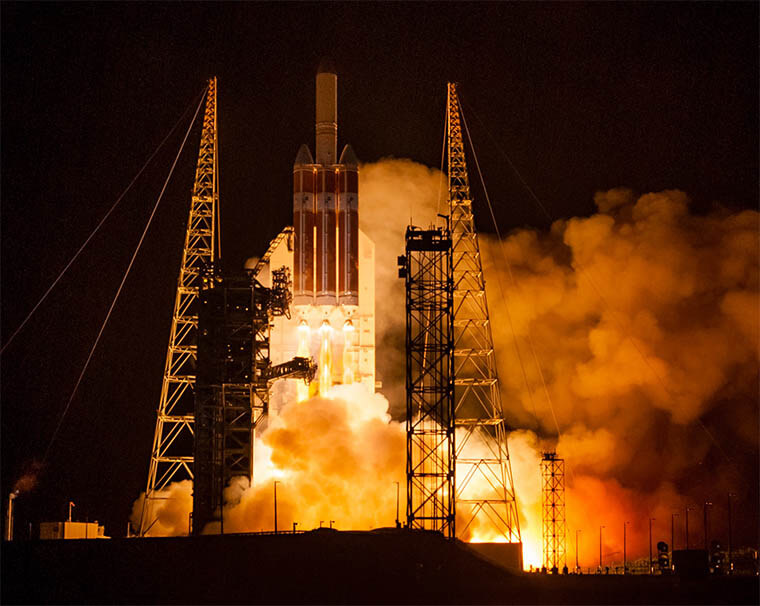 Lanzamiento de un cohete con hidrógeno