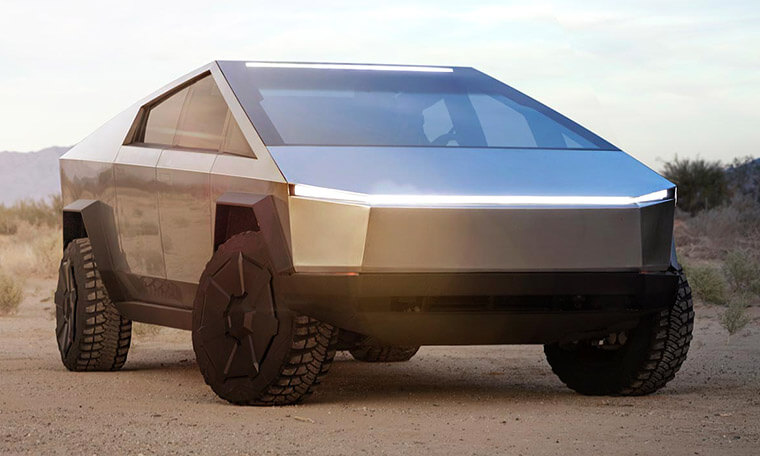 Tesla Cybertruck en el desierto