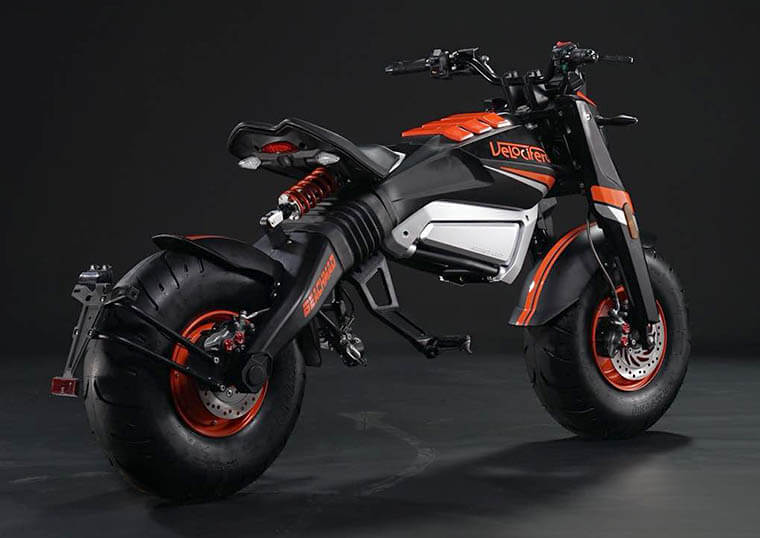 velocifero Beach Mad, vista lateral trasera